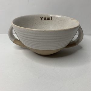 Demdaco Lift The Spirits Two Handle Soup Bowl 6”